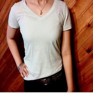 (2/$10) Mint green v neck